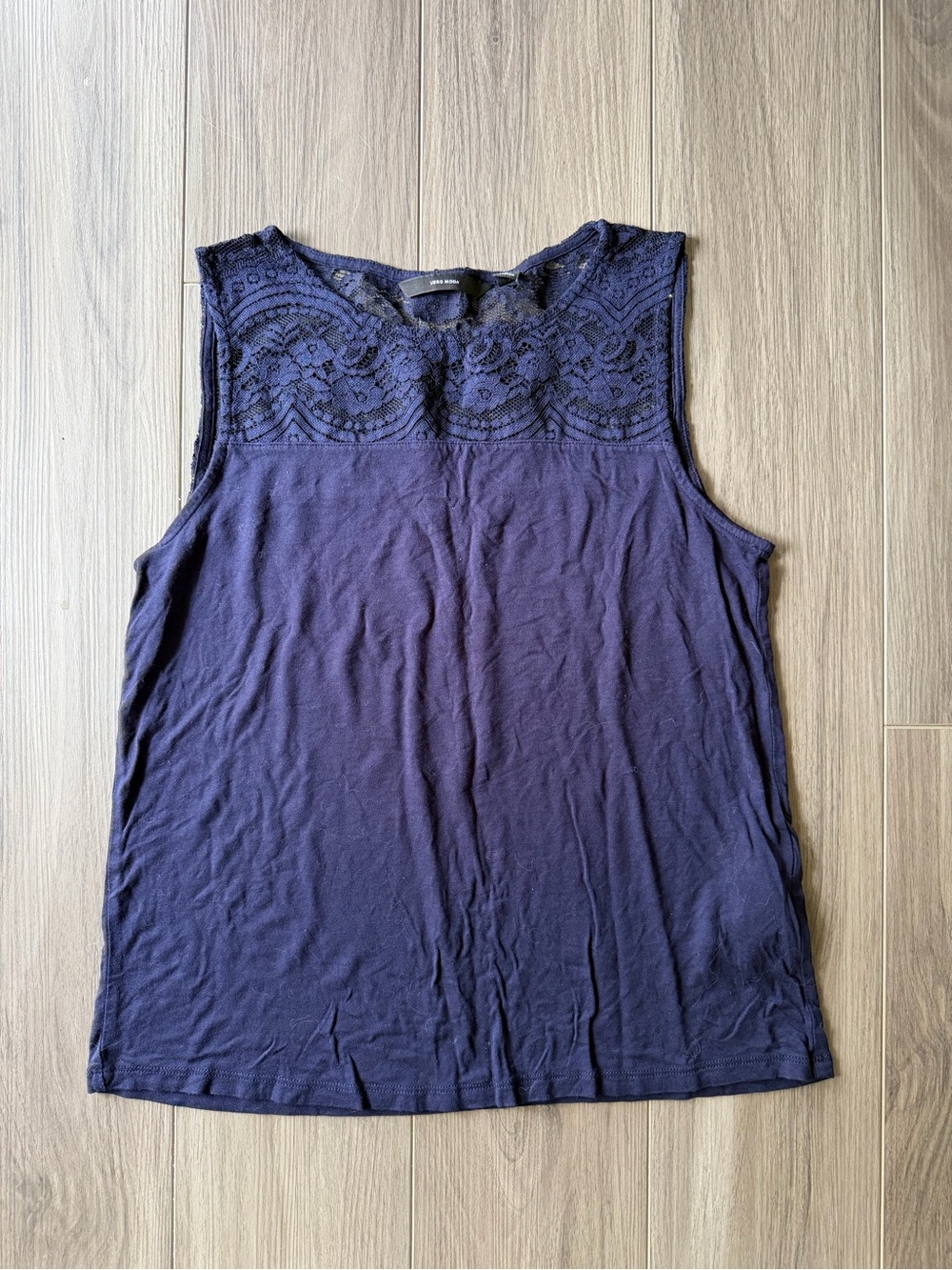 Vero moda Lace Tank Top - Navy blue